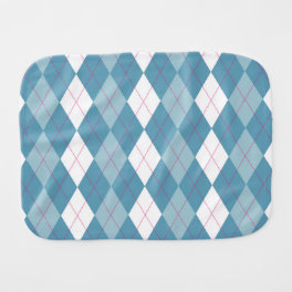 Girl Next Door Argyle Burper Baby Burp Cloth