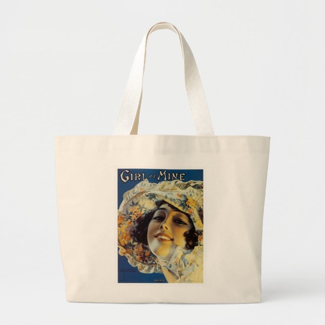 Girl of Mine Large Tote Bag (Front)