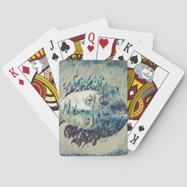 Girl of the waves poker cards (Back)