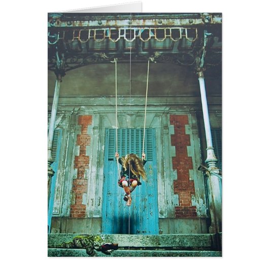 Girl on a Swing Card (Front)