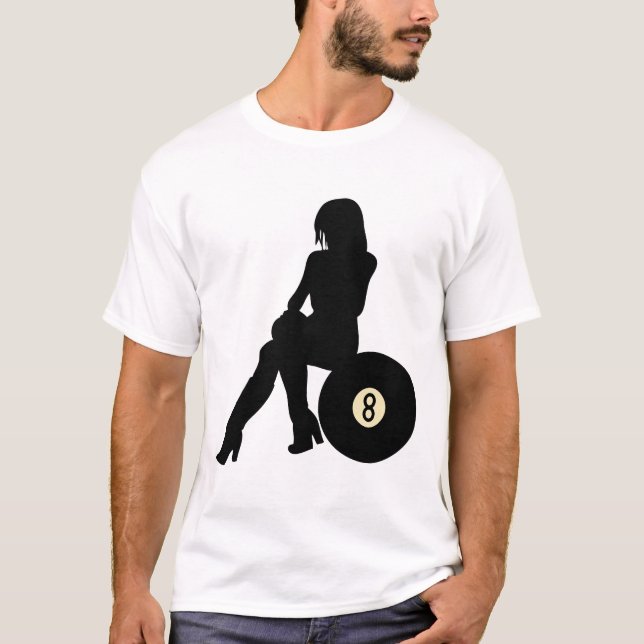 Girl On An 8 Ball T-Shirt (Front)