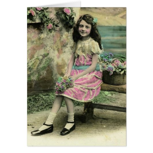 Girl on Bench Cards (Front)
