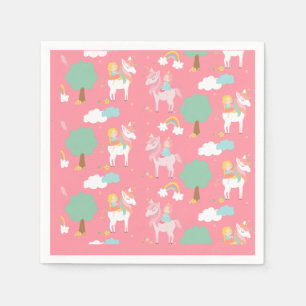 Girl On Horse Napkins