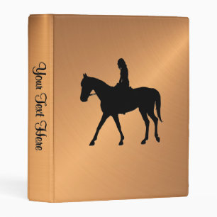 Girl on Horse Personalized Mini Binder
