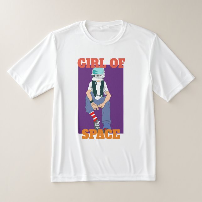 girl on of space T-Shirt (Laydown)