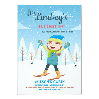 Winter Snow Happy Birthday Cards - Greeting & Photo Cards | Zazzle