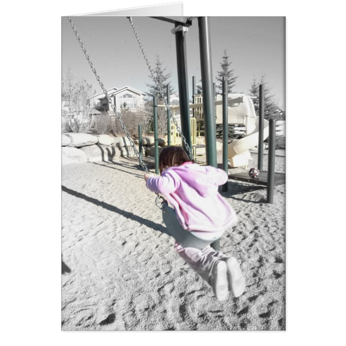 Girl on Swing Cards