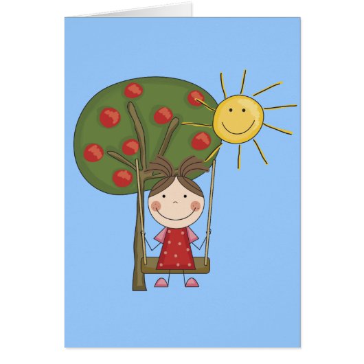 Girl on Swing T-shirts and Gifts (Front)