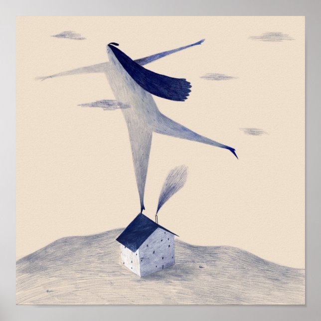 Girl on the roof poster (Front)