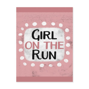 Girl On The Run Postcard