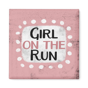 Girl On The Run Refrigerator Magnet