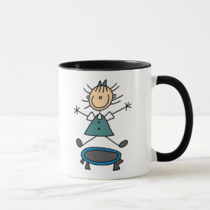 Girl On Trampoline Mug