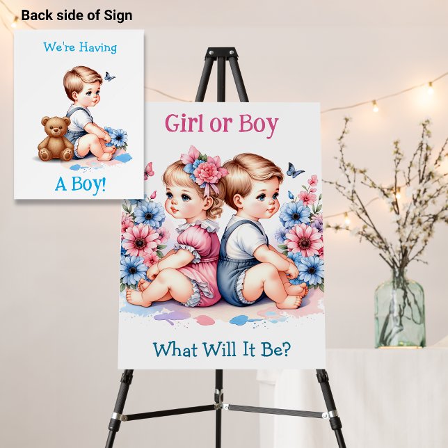 Girl or Boy? It's a Boy | Baby Gender Reveal Foam Board (Creator Uploaded)
