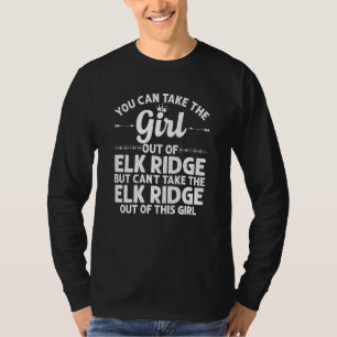 Girl Out Of Elk Ridge Ut Utah Funny Home Roots Us T-Shirt