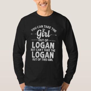 Girl Out Of Logan Ut Utah Funny Home Roots Usa T-Shirt