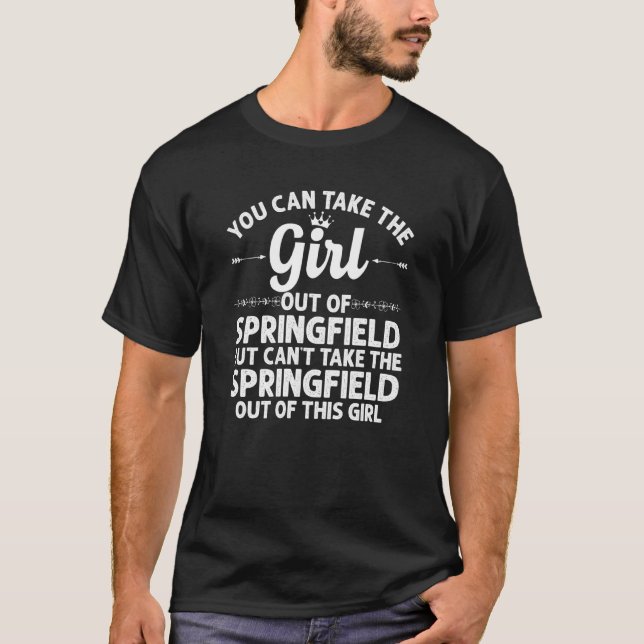 Girl Out Of Springfield Mo Missouri  Funny Home Ro T-Shirt (Front)