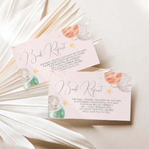 Girl Outer Space Shower Book Request Enclosure Card