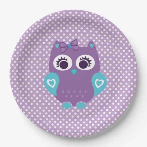 Girl Owl Paper plates for Any event