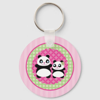 Girl Panda Bear Keychain