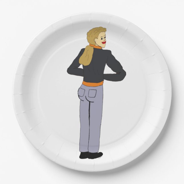 girl    paper plates (Front)