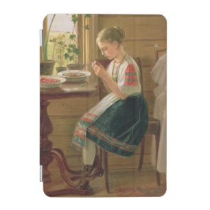 Girl Peeling Berries, 1880 iPad Mini Cover