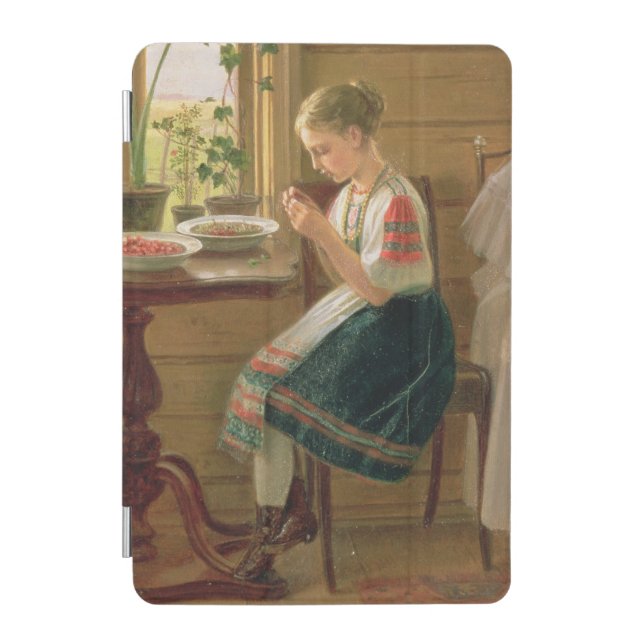Girl Peeling Berries, 1880 iPad Mini Cover (Front)