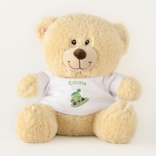 Girl personalized St_Patricks Day Teddy bear