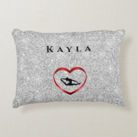 Girl Personalized Tumble Gymnast Gymnastics Pillow