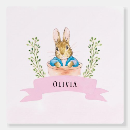 Girl Peter Rabbit Pink Custom Foam Board