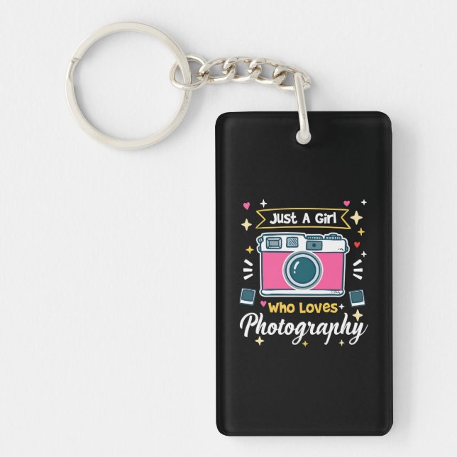 Girl Photography Keychain (Front)