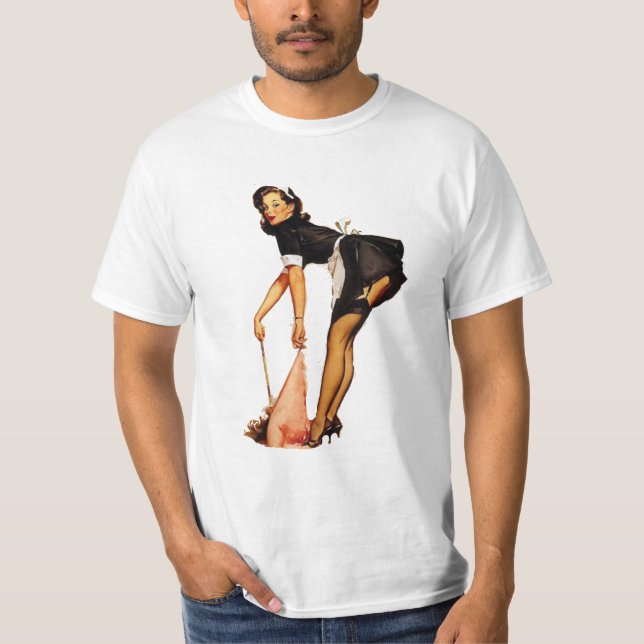 Girl Pin-Up Vintage T-shirt (Front)