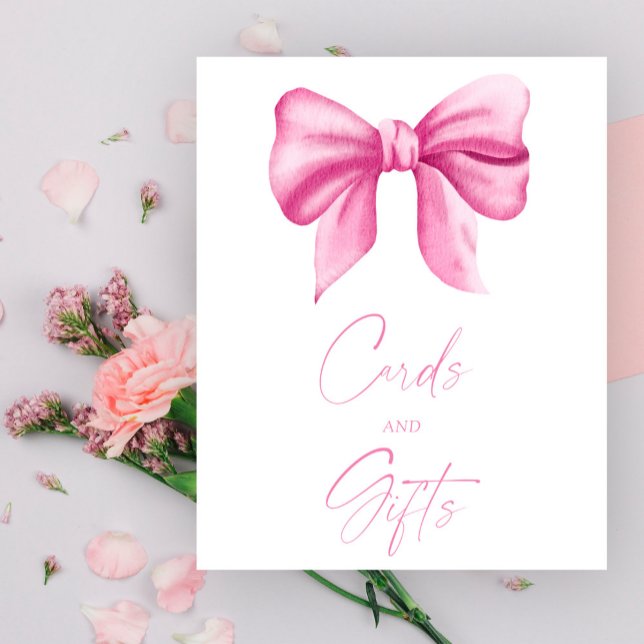 GIRL PINK BOW CARDS AND GIFTS POSTER (Creator Uploaded)