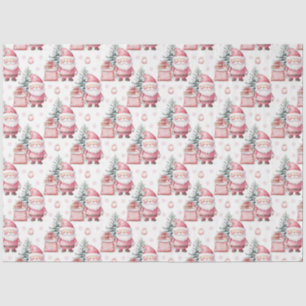 Girl Pink Christmas Santa Presents Tissue Paper