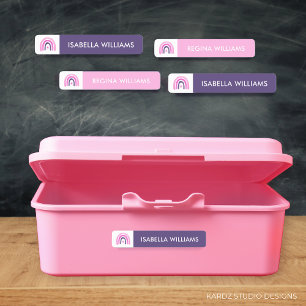 Girl Pink Cute Summer Camp Labels
