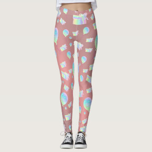 girl,pink,small, boxes, pastel, colors, birthday, leggings