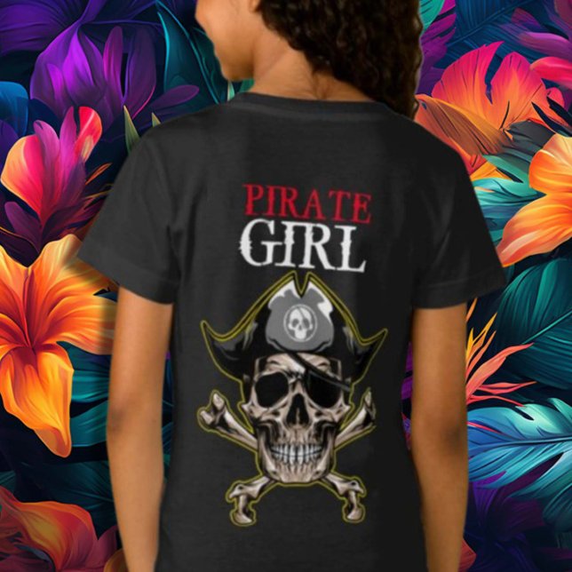 Girl PIRATE SKULL  T-Shirt (Creator Uploaded)