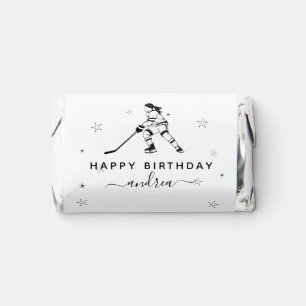 Girl Playing Ice Hockey Team Player Kids Birthday Hershey's Miniatures