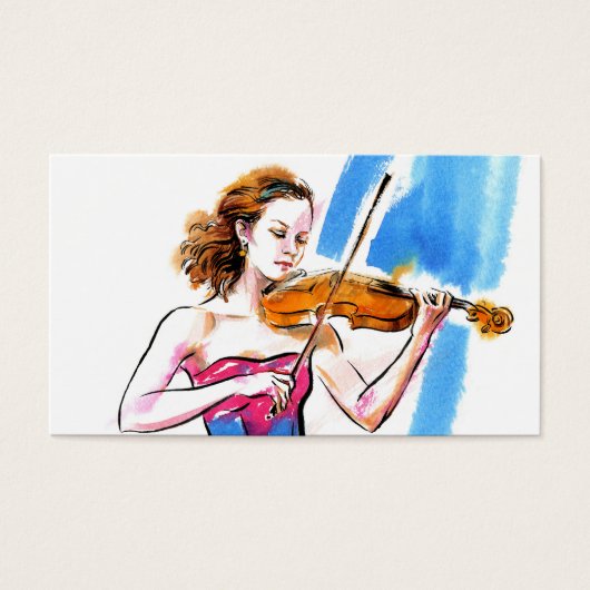Girl playing the violin (Front)