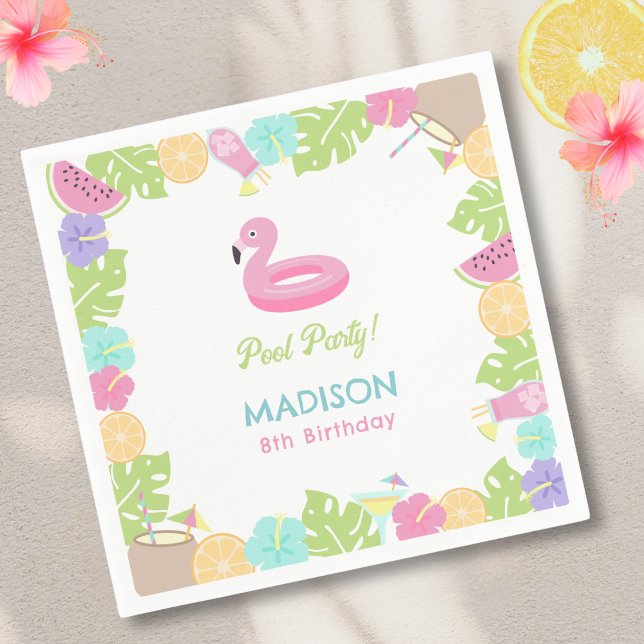 Girl Pool party  Napkins (Creator Uploaded)