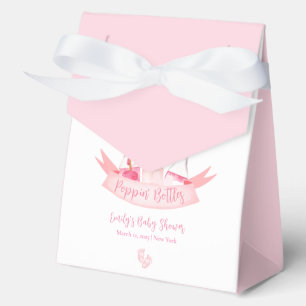 Girl Poppin Champagne Bottles Feet Baby Shower Favor Boxes