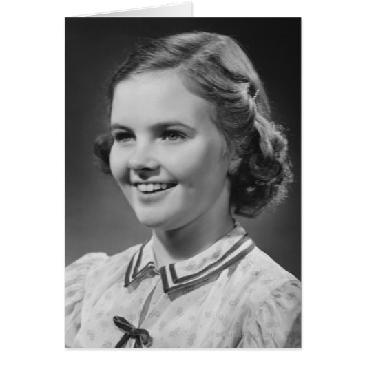Girl Posing in Studio Cards (Front)