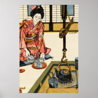 Girl Pouring Tea Sekino Jun'ichiro 1946