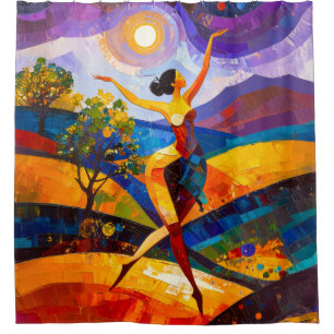 Girl Power 001 Shower Curtain