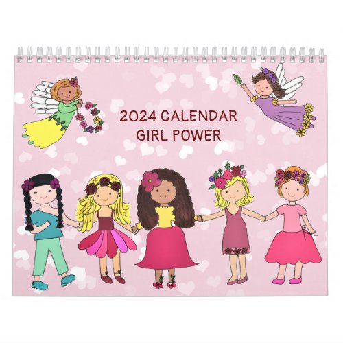 Girl Power 2024 Calendar (Medium Size)