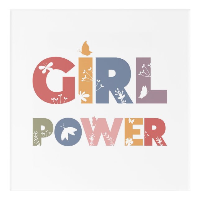 Girl Power Acrylic Print (Front)
