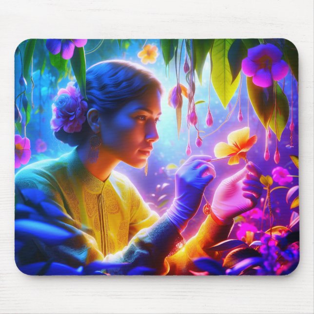 Girl Power at the Workplace on a Mousepad (Front)