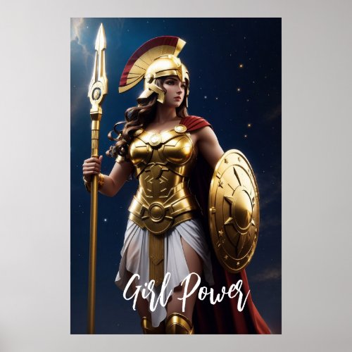 Girl Power Athena Poster
