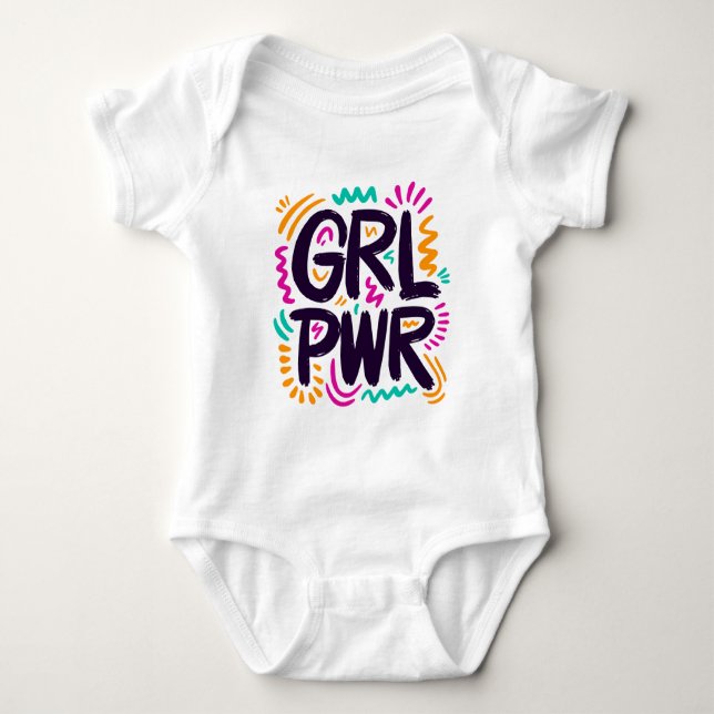 Girl Power Baby Bodysuit (Front)