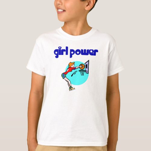 Girl Power Basketball T_shirts