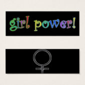 girl power bookmark (Front & Back)